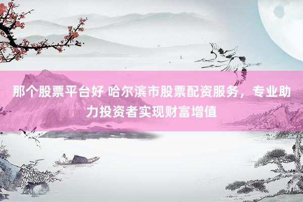 那个股票平台好 哈尔滨市股票配资服务，专业助力投资者实现财富增值