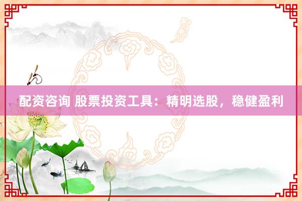 配资咨询 股票投资工具：精明选股，稳健盈利