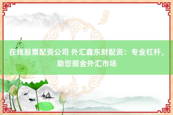 在线股票配资公司 外汇鑫东财配资:专业杠杆,助您掘金外汇市场