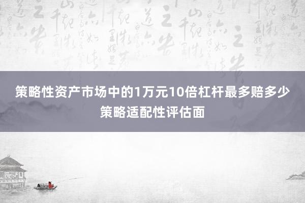 策略性资产市场中的1万元10倍杠杆最多赔多少策略适配性评估面
